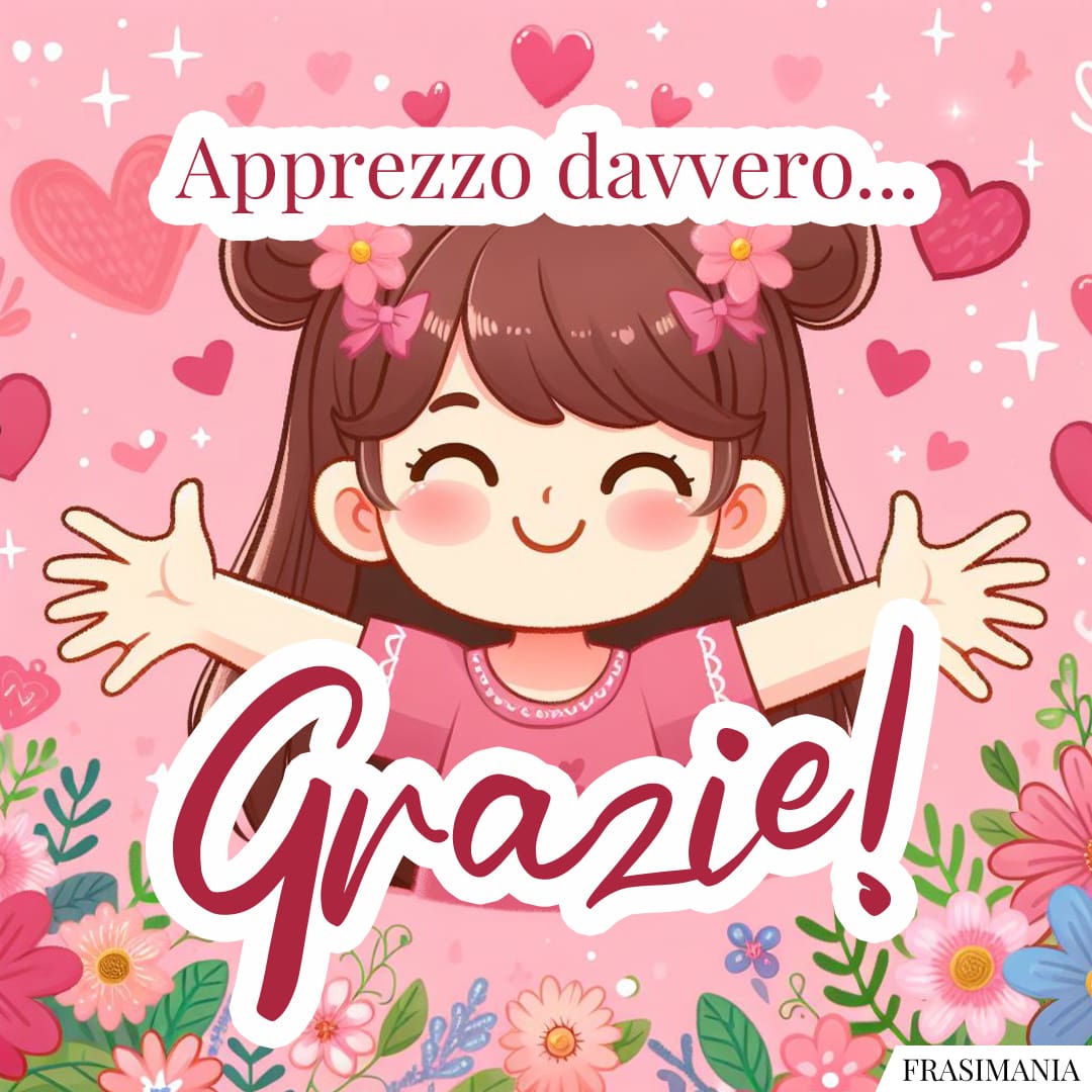 Apprezzo davvero... Grazie!