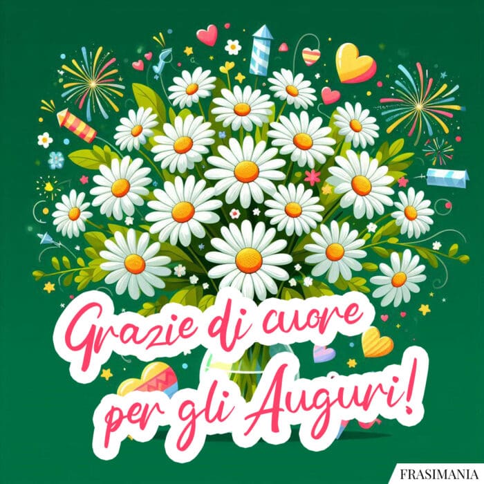 Grazie di cuore per gli Auguri!