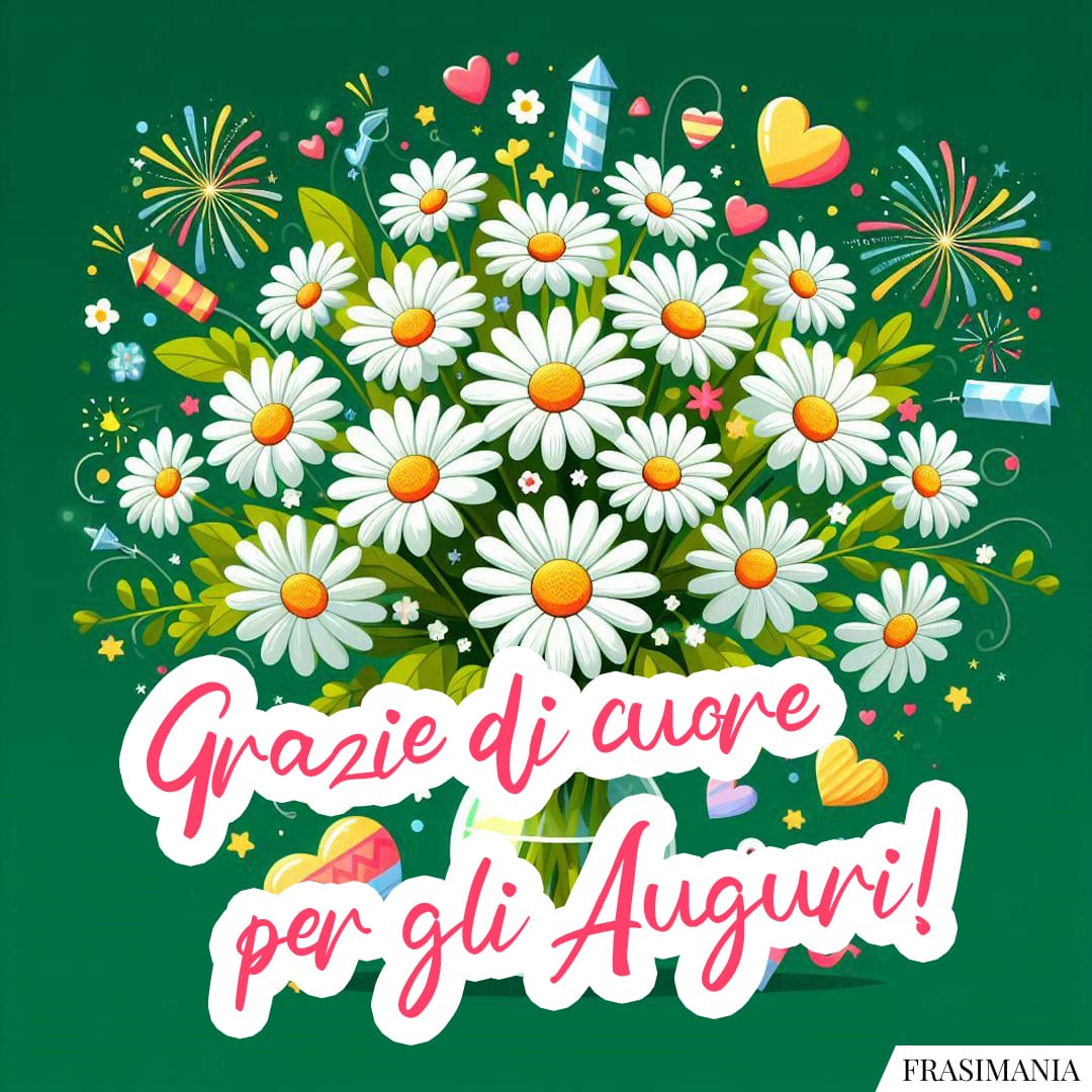 Grazie di cuore per gli Auguri!