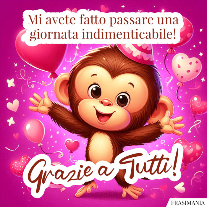Mi avete fatto passare una giornata indimenticabile! Grazie a Tutti!