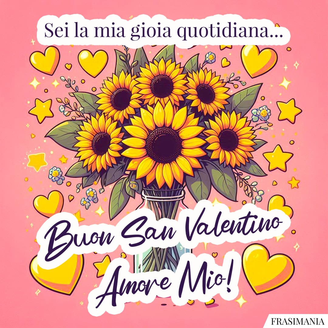 Sei la mia gioia quotidiana... Buon San Valentino!