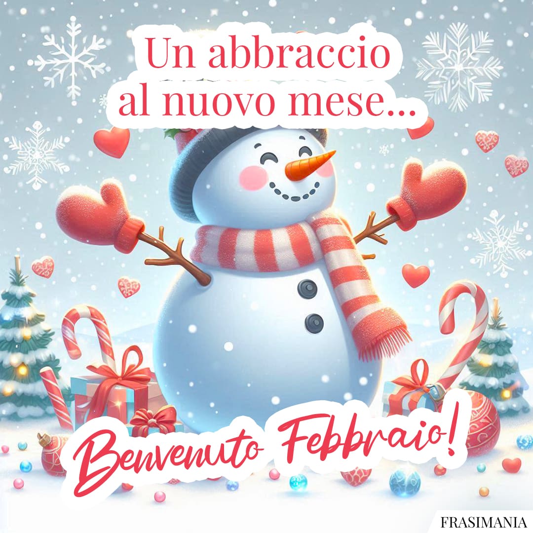 Un abbraccio al nuovo mese... Benvenuto Febbraio!