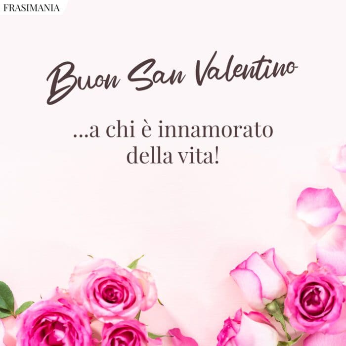 Buon San Valentino innamorato vita