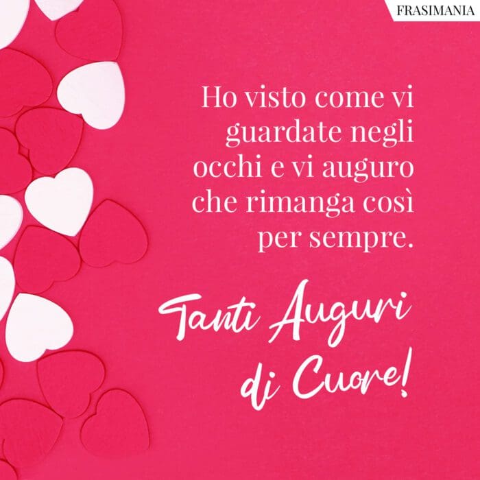 Auguri matrimonio amici cuore