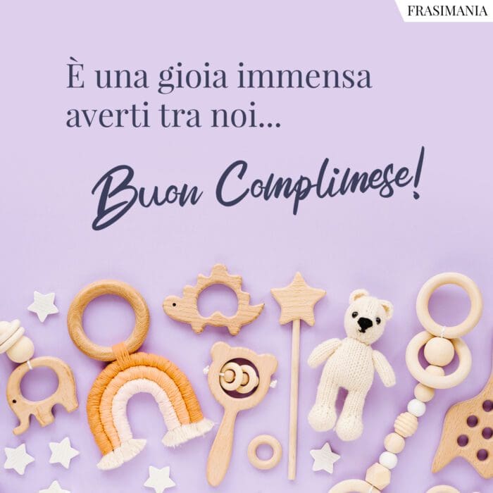 Buon Complimese gioia