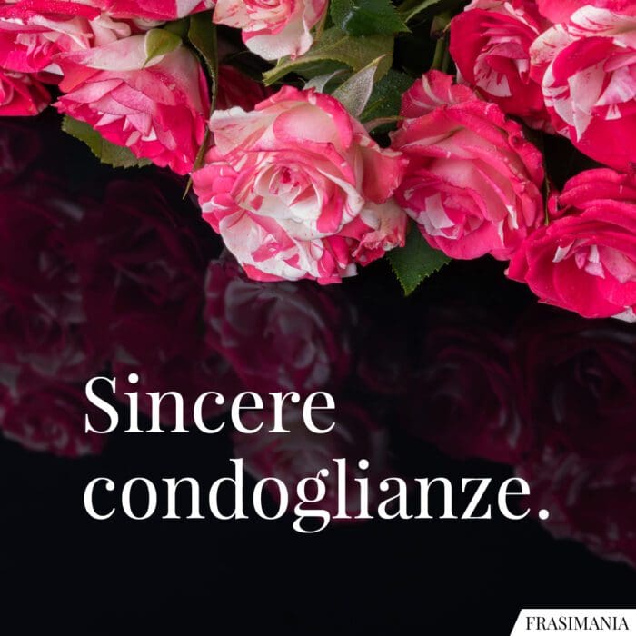 Condoglianze formali sincere