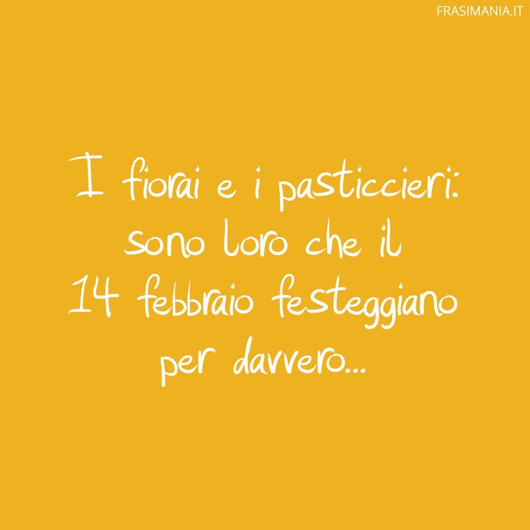 I fiorai e i pasticcieri: sono loro che il 14 febbraio festeggiano per davvero...