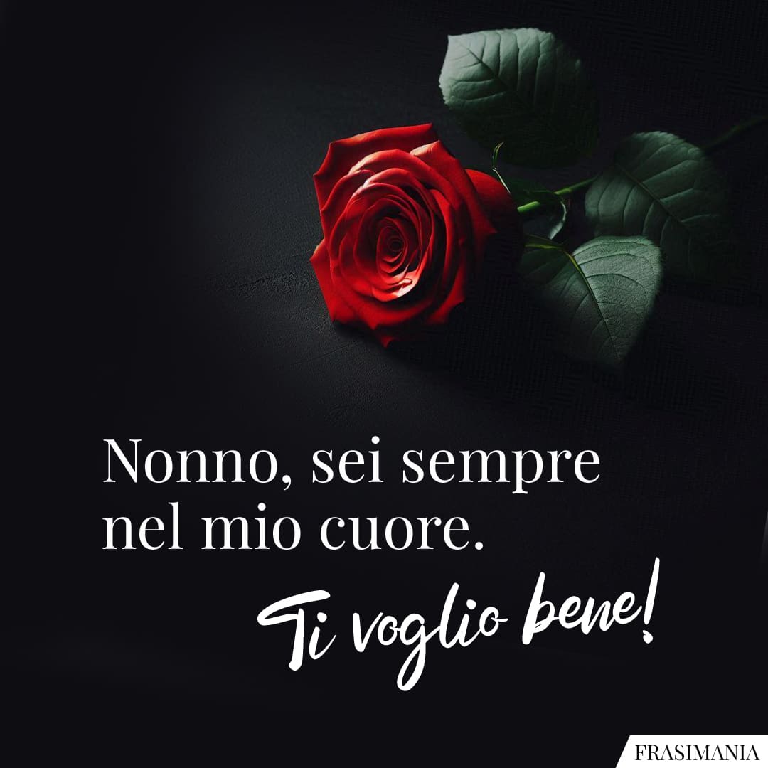 Nonno, sei sempre nel mio cuore. Ti voglio bene!
