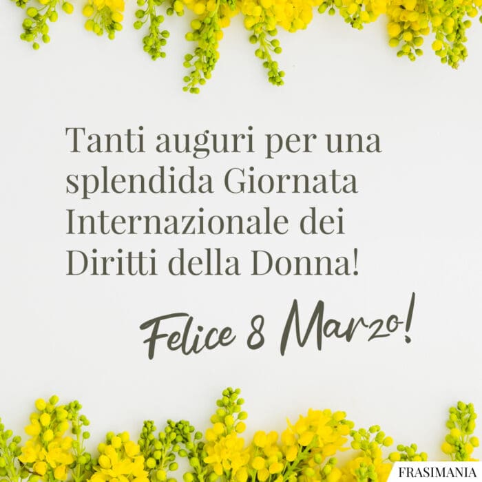 Auguri giornata internazionale donna