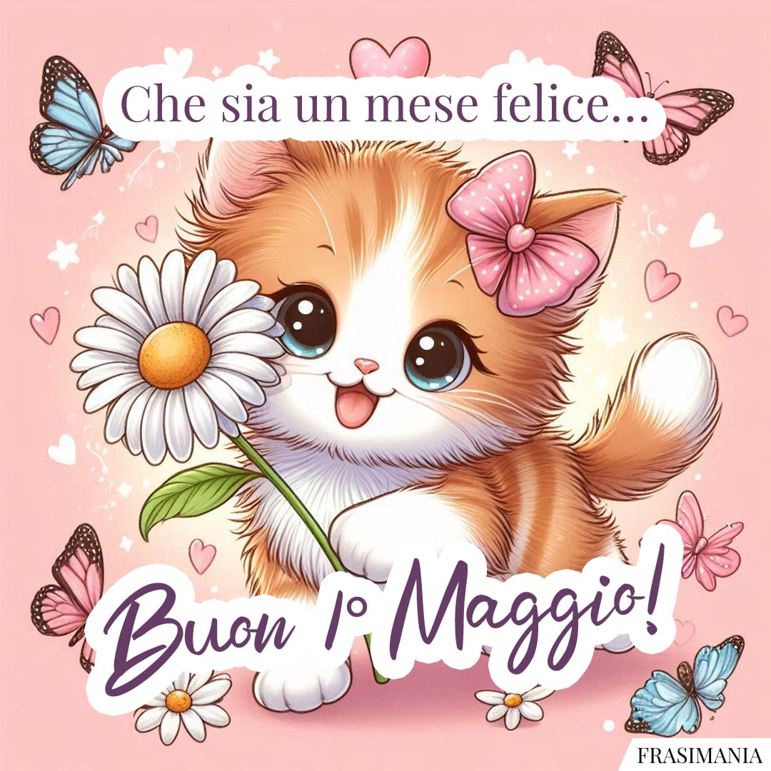 Che sia un mese felice... Buon 1° Maggio!