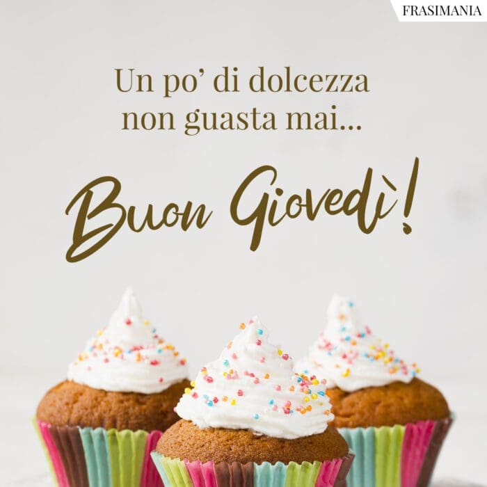 Un po’ di dolcezza non guasta mai… Buon Giovedì!