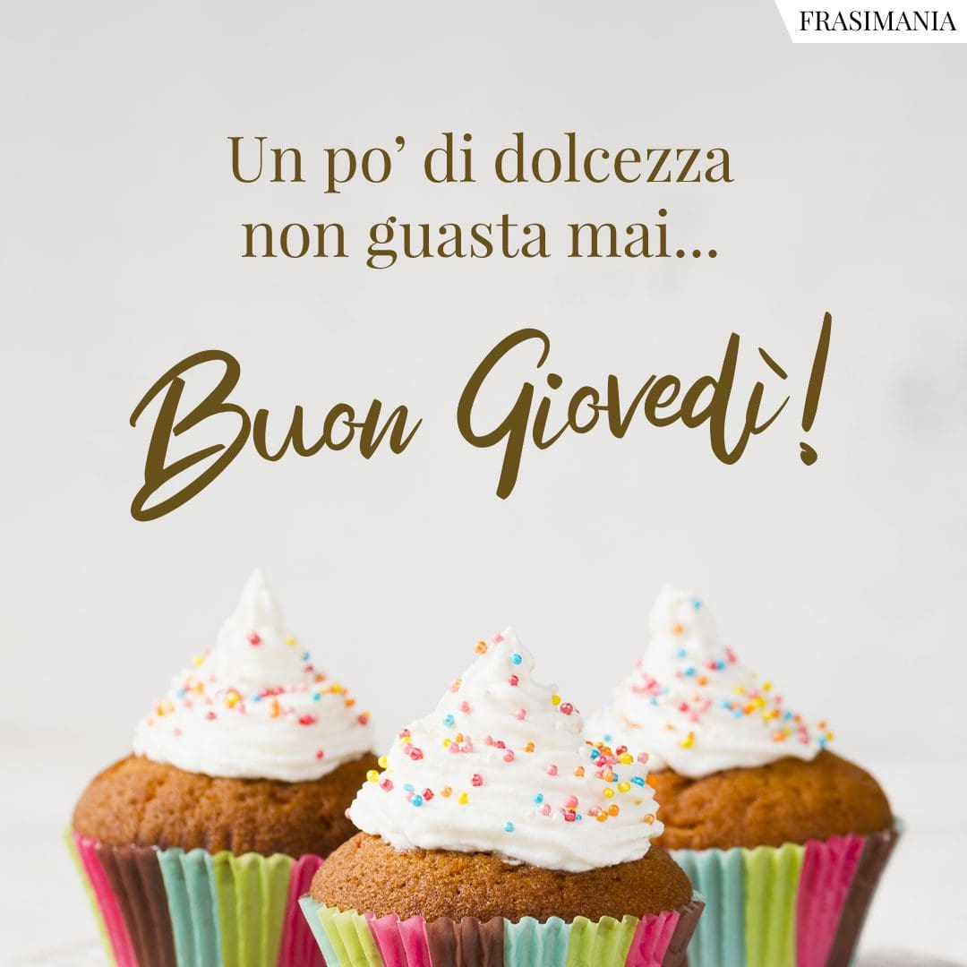 Un po' di dolcezza non guasta mai... Buon Giovedì!