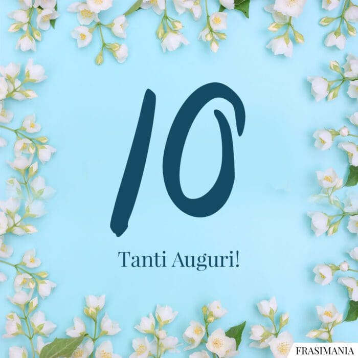 10. Tanti Auguri!