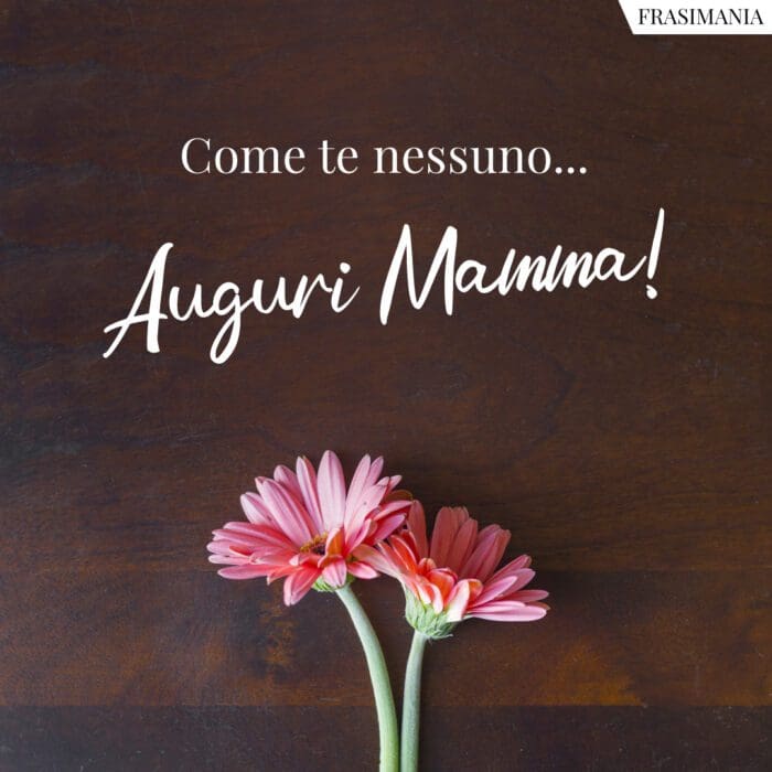 Come te nessuno... Auguri Mamma!