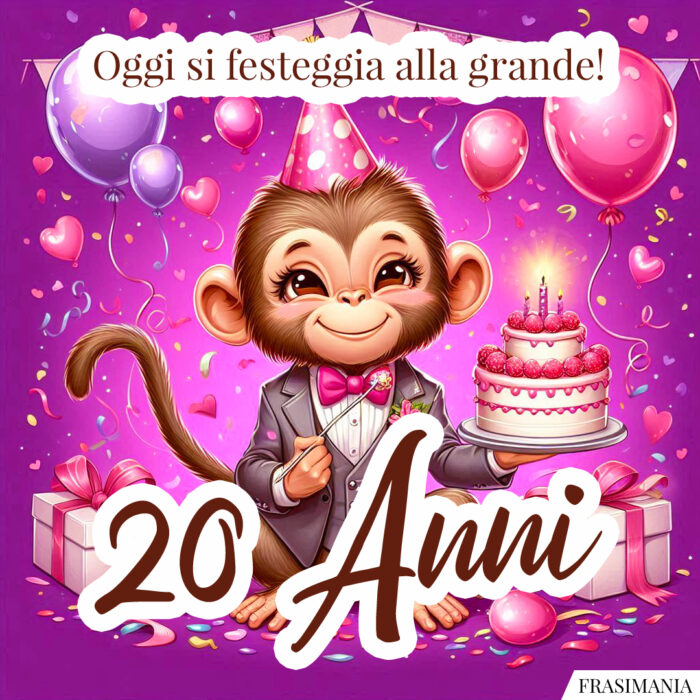 Oggi si festeggia alla grande! 20 Anni.