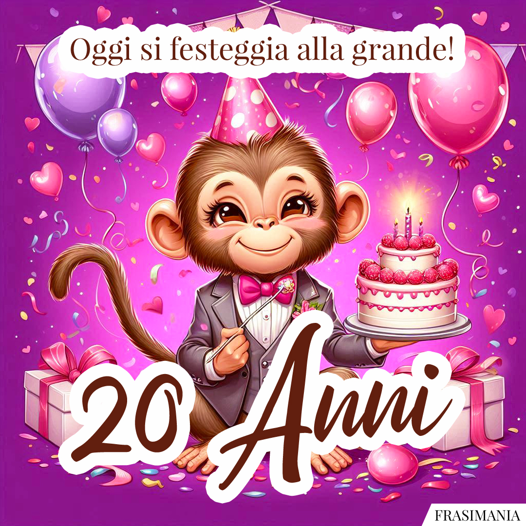 Oggi si festeggia alla grande! 20 Anni.