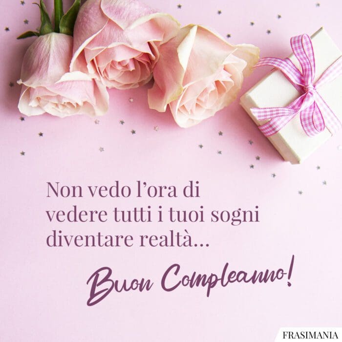 Auguri buon compleanno sogni