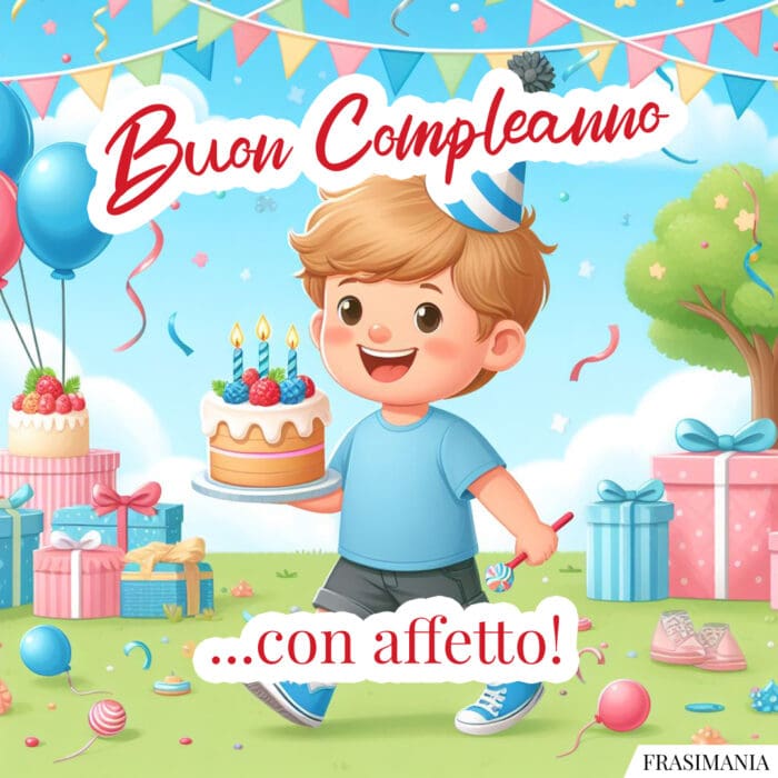 Buon compleanno bimbo affetto