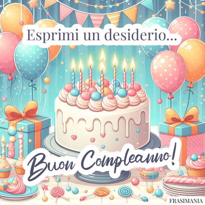 Esprimi un desiderio… Buon Compleanno!
