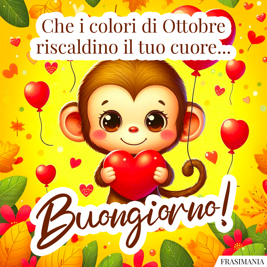 Che i colori di Ottobre riscaldino il tuo cuore... Buongiorno!