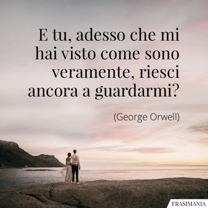 Frasi come sono guardarmi Orwell