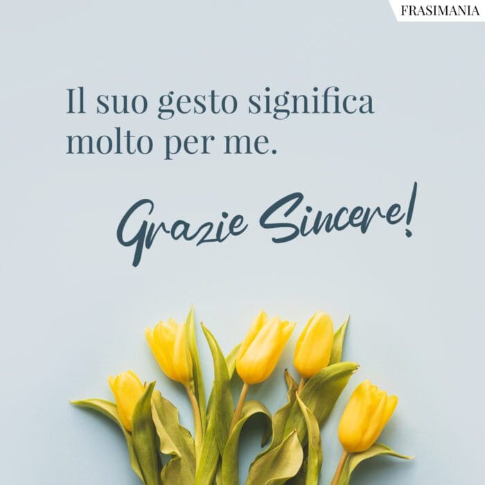 Frasi ringraziamento formali sincere