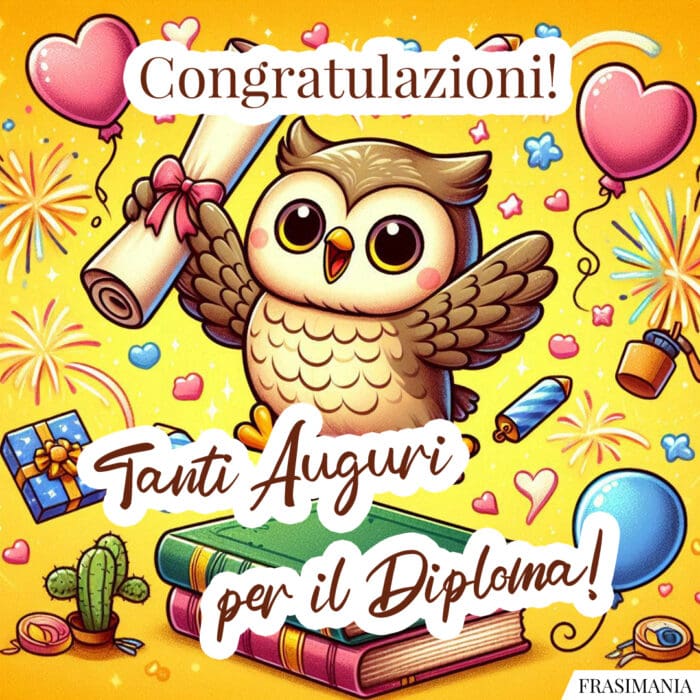Congratulazioni! Tanti Auguri per il Diploma!