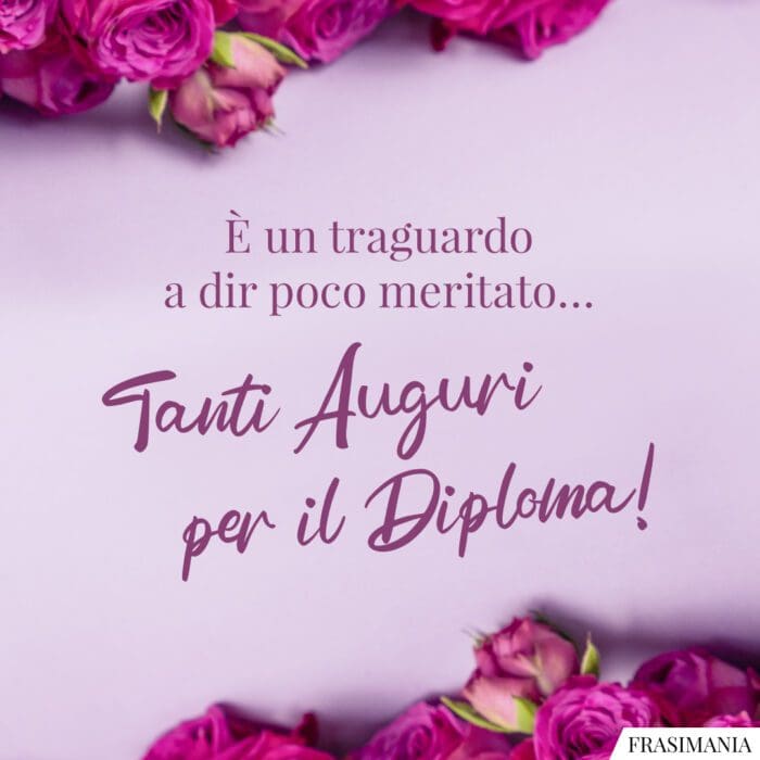 È un traguardo a dir poco meritato… Tanti Auguri per il Diploma!