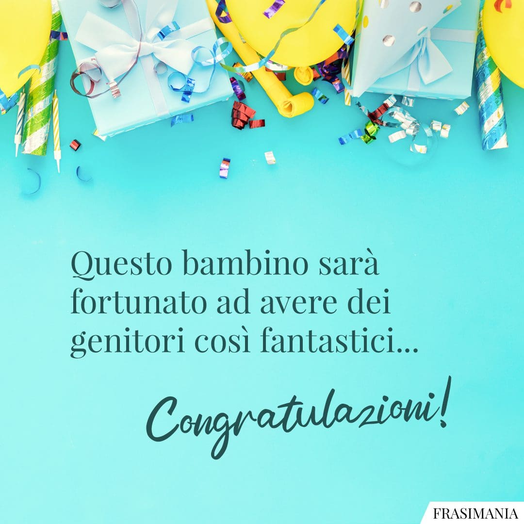 Questo bambino sarà fortunato ad avere dei genitori così fantastici... Congratulazioni!