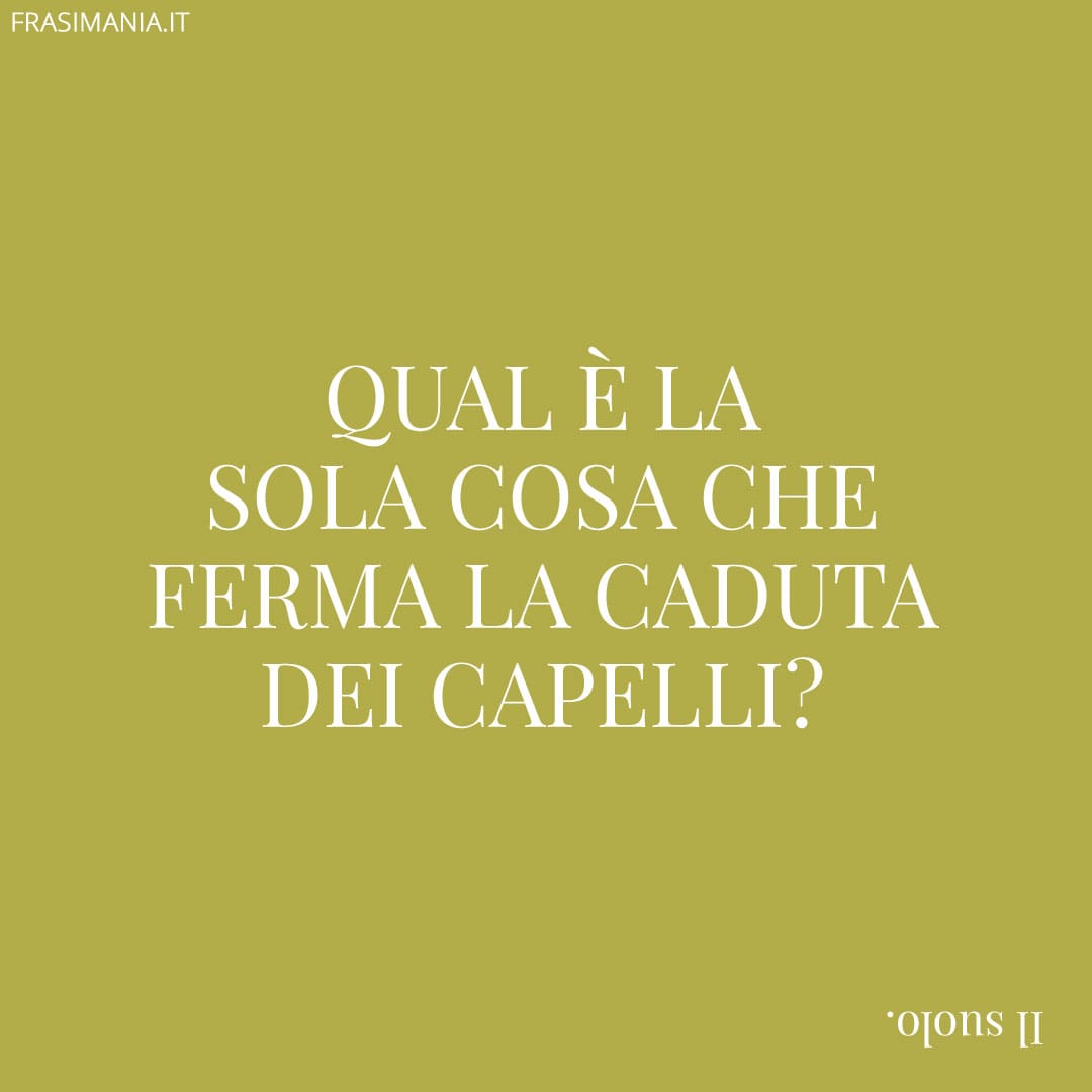 Qual è la sola cosa che ferma la caduta dei capelli?