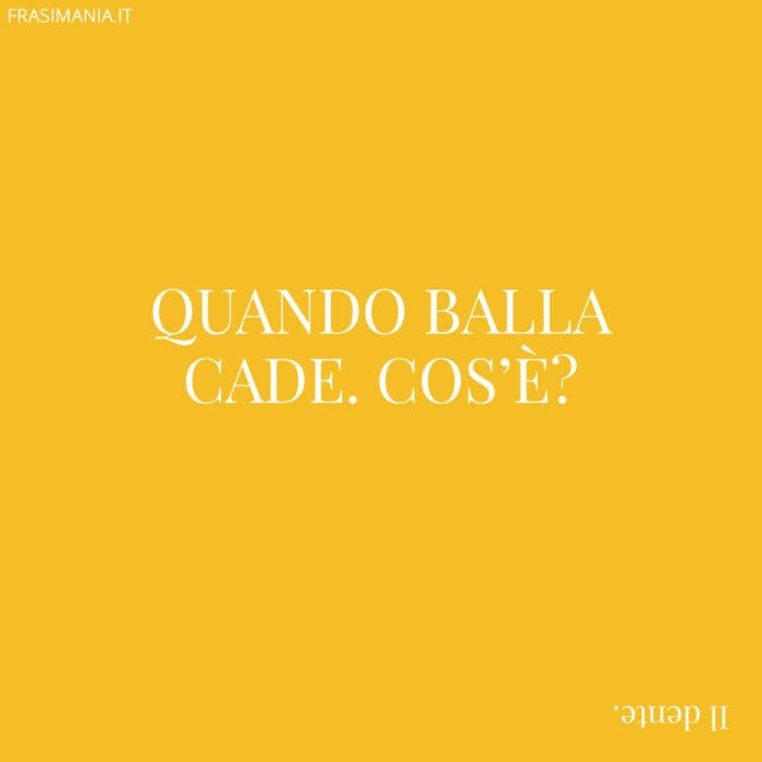 Quando balla cade. Cos’è?
