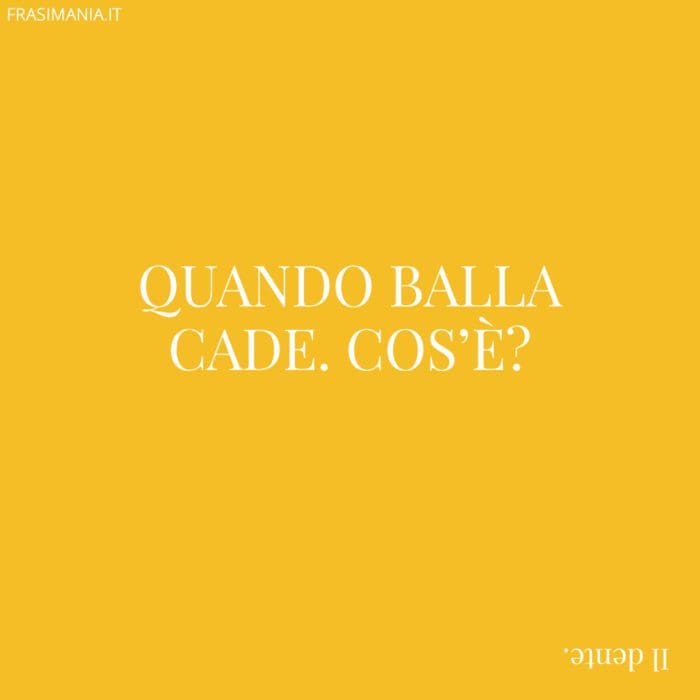 Quando balla cade. Cos'è?