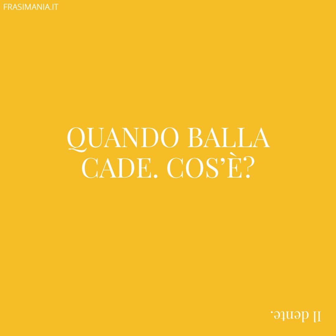 Quando balla cade. Cos'è?