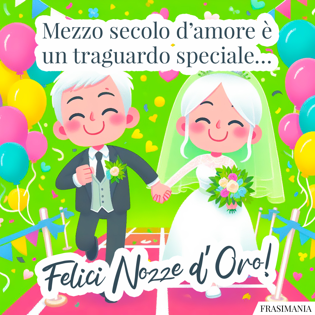 Mezzo secolo d’amore è un traguardo speciale… Felici Nozze d’Oro!