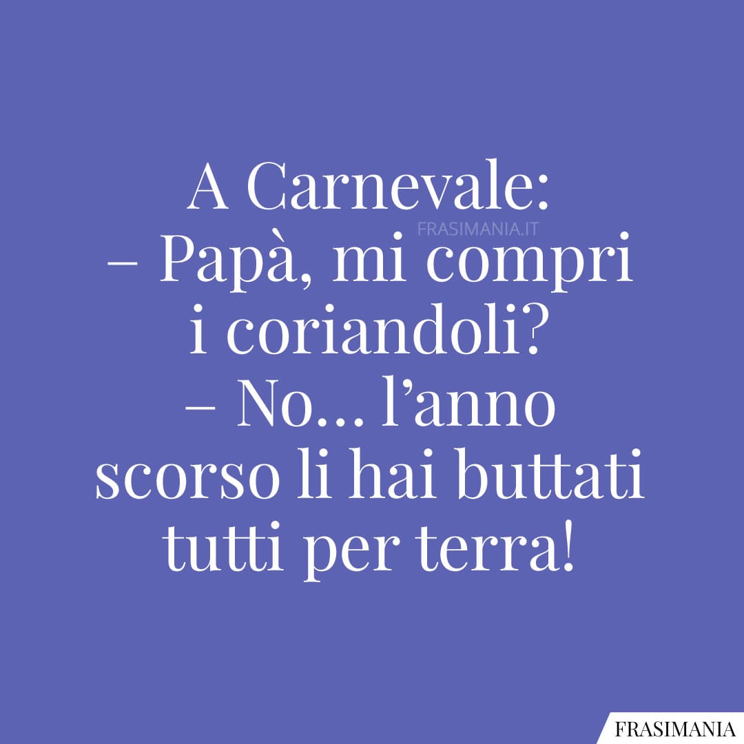Papà, mi compri i coriandoli?