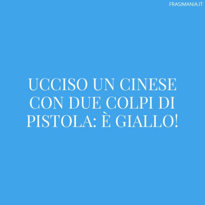 Ucciso un cinese con due colpi di pistola: è giallo!