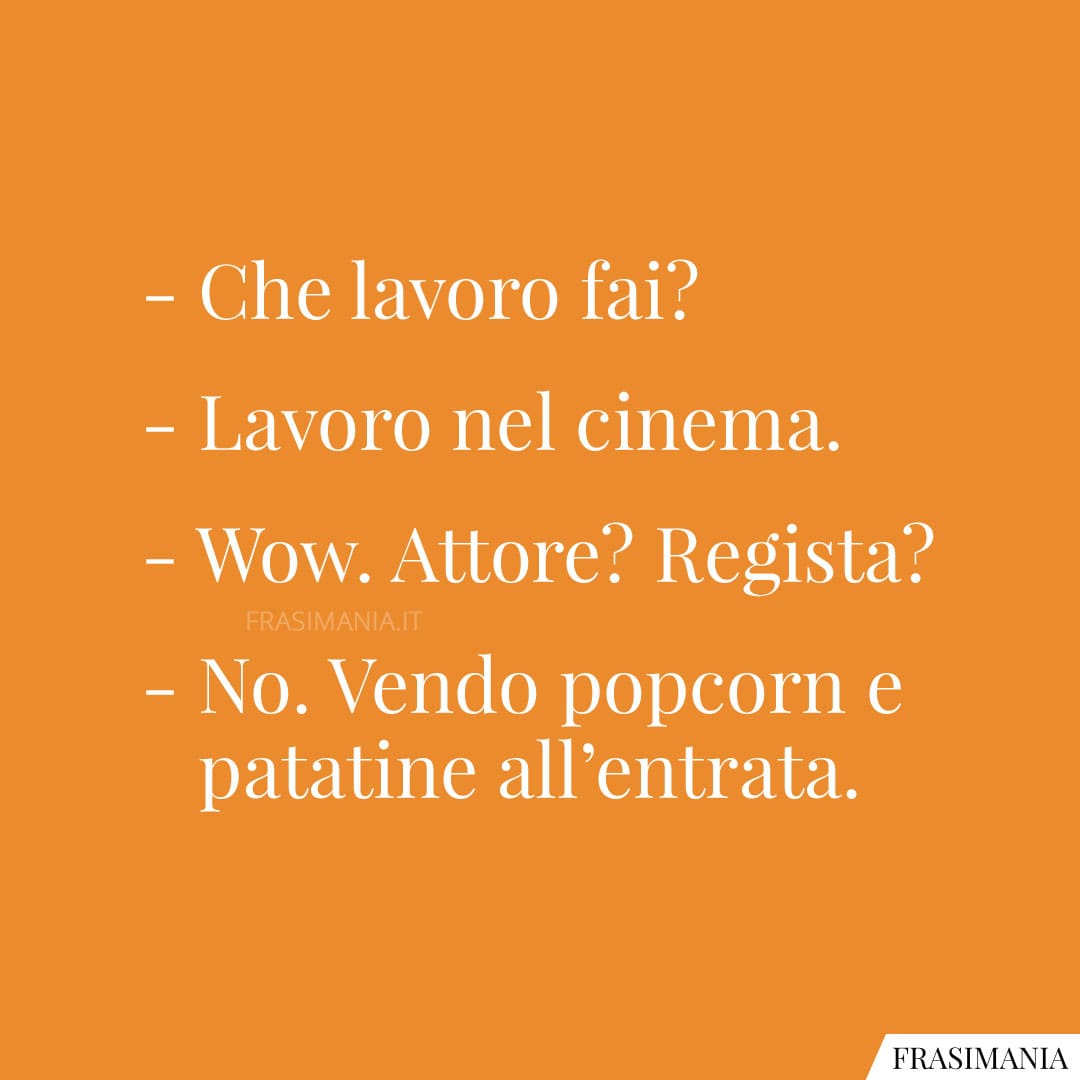 Che lavoro fai?
