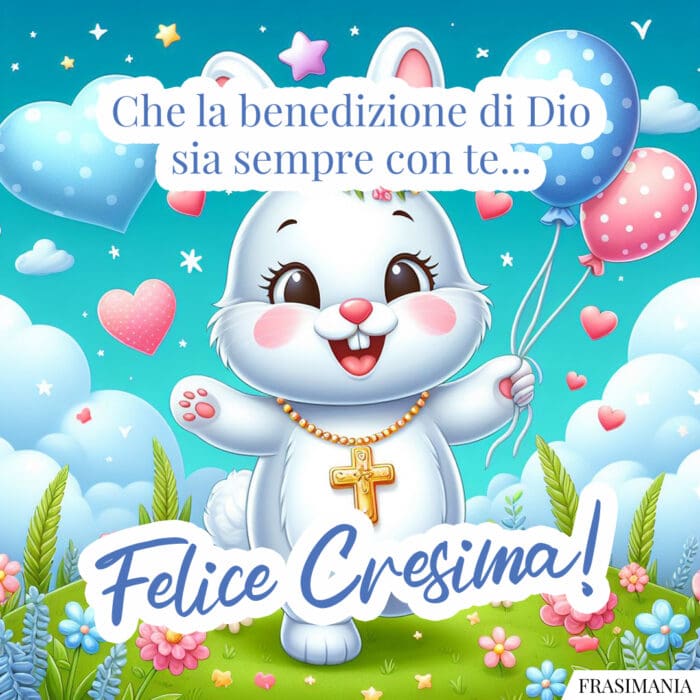 Che la benedizione di Dio sia sempre con te... Felice Cresima!