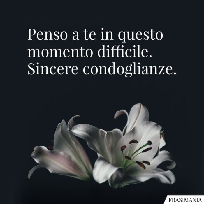 Frasi condoglianze amico momento