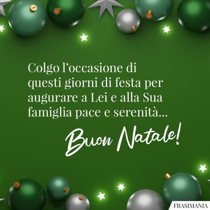 Buon Natale pace serenità