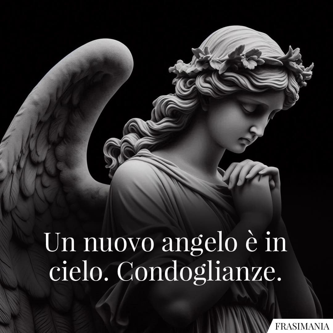 Un nuovo angelo è in cielo. Condoglianze.
