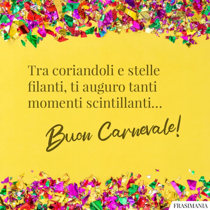 Frasi auguri Carnevale