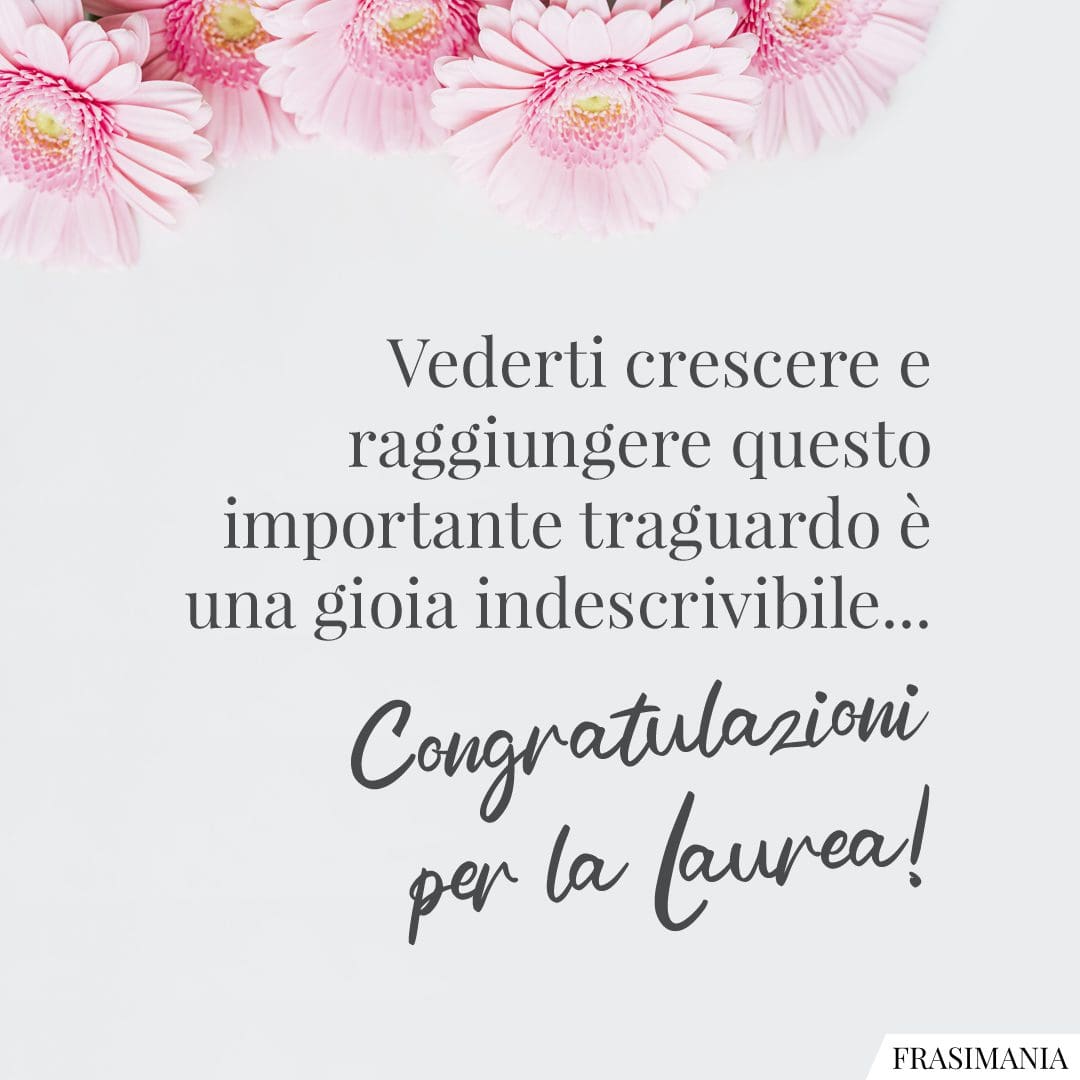 Vederti crescere e raggiungere questo importante traguardo è una gioia indescrivibile... Congratulazioni per la Laurea!