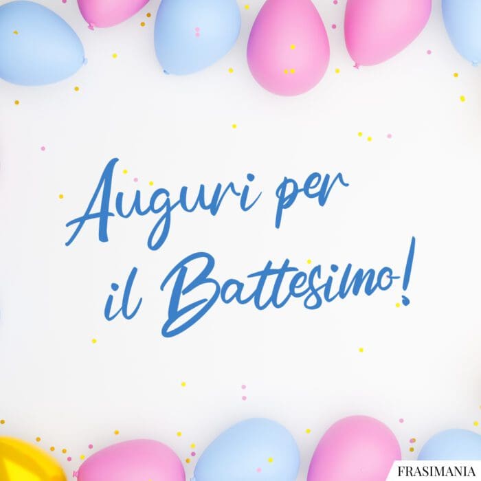 Auguri Battesimo