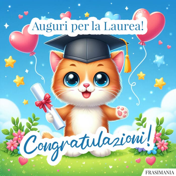 Auguri per la Laurea! Congratulazioni!