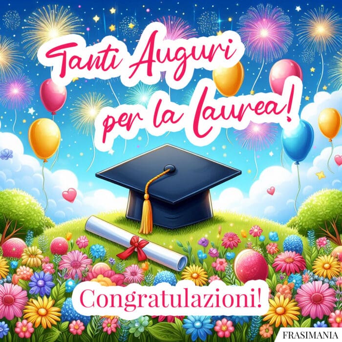 Tanti Auguri per la Laurea! Congratulazioni!