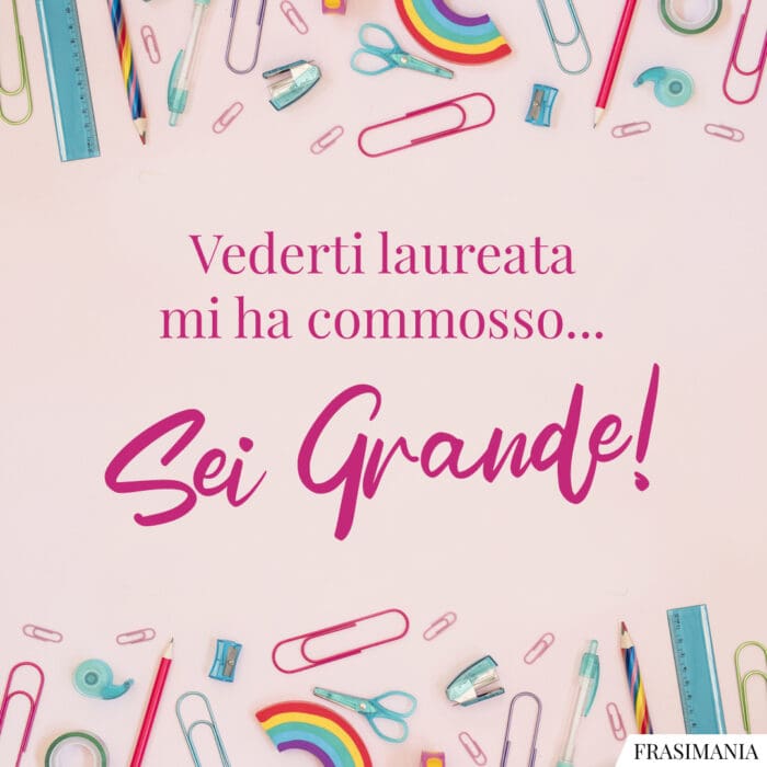 Auguri laureata grande