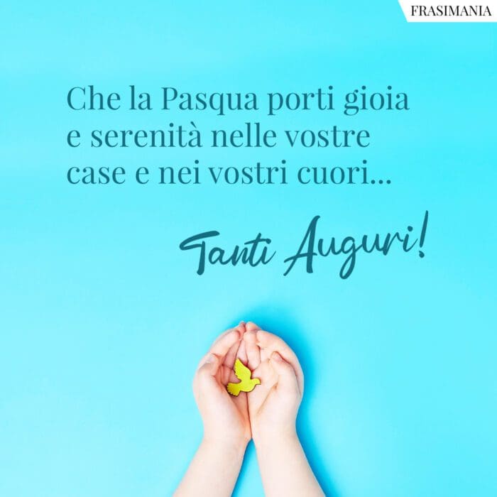 Auguri Pasqua formali gioia