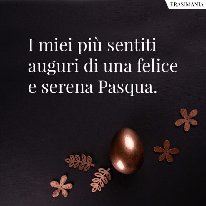 Auguri Pasqua formali serena