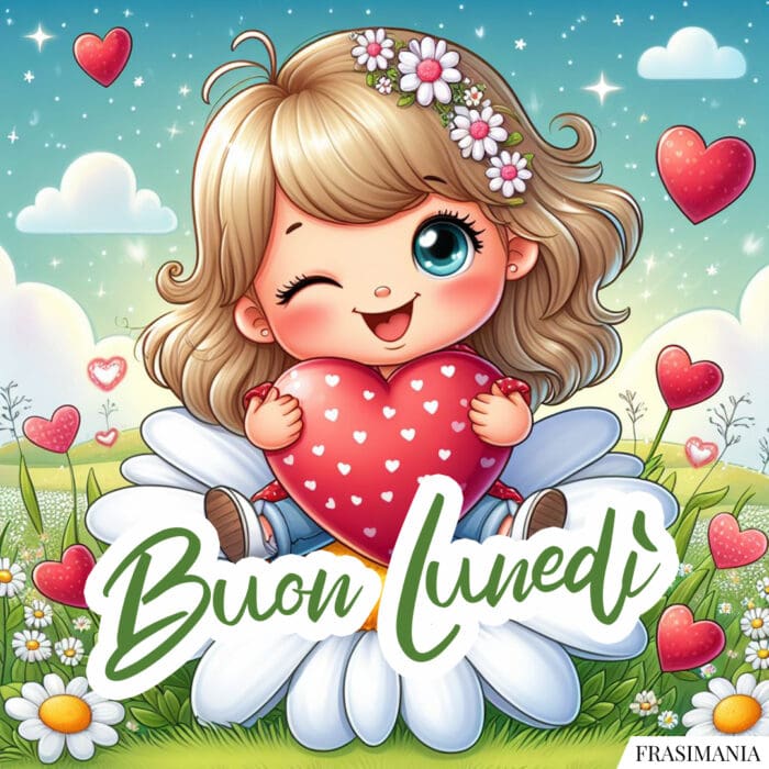 Buon Lunedì bimba cuore